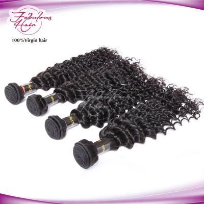 100% Virgin Brazilian Hair Deep Wave Natural Color Human Hair