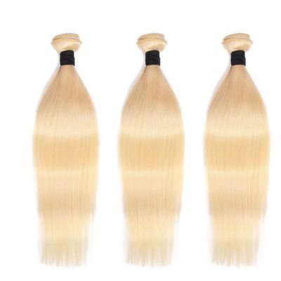 Cuticle Aligned Indian Hair Bundle, Wholesale Blonde Human Hair Bundle.