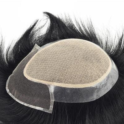Silk Top Clear PU and French Lace Front Brazilian Hair