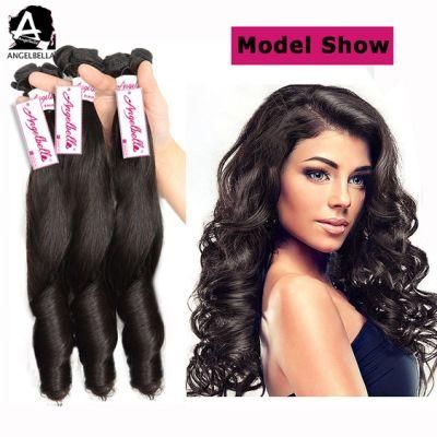 Angelbella Virgin Brazilian Hair Bundles 1b# Spring Funmi Hair Weft