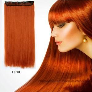 New fashion Five Clips Hair Long Straight Hair Extension