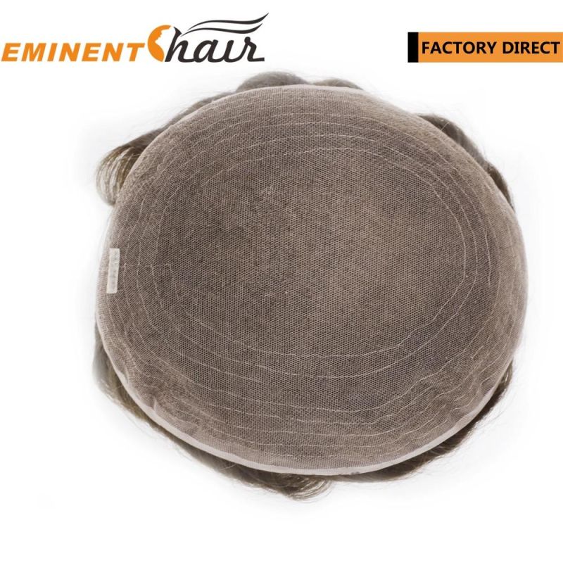 Instant Delivery Stock Human Hair Lace Men′s Toupee