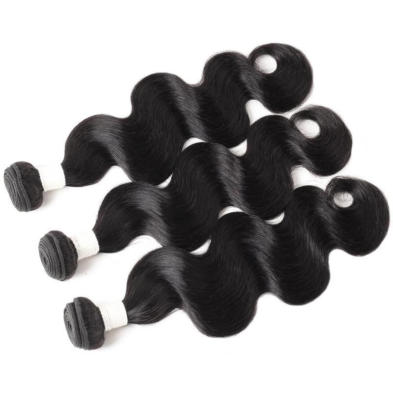 Wholesale Non Remy Body Wavy Human Hair Bundles Virgin Hair Weft