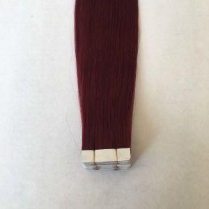 99j# Straight Us PU Tape Skin Weft Virgin Remy Human Hair Extensions
