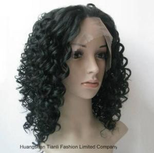 20inch 190%-200% Density Kinky Curl Peruvian Hair Full Lace Wigs