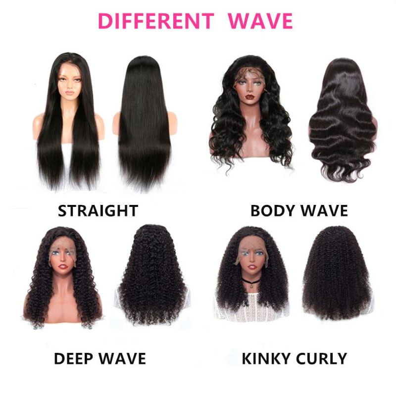 150% Density HD 13*4 Lace Human Hair Wigs for Black Women, Wholesale Brazilian Virgin Hair Lace Front Wig