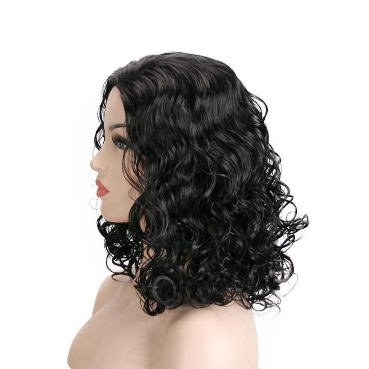 European and American Synthetic Fiber Fluffy Short Curly Wigs Wholesale