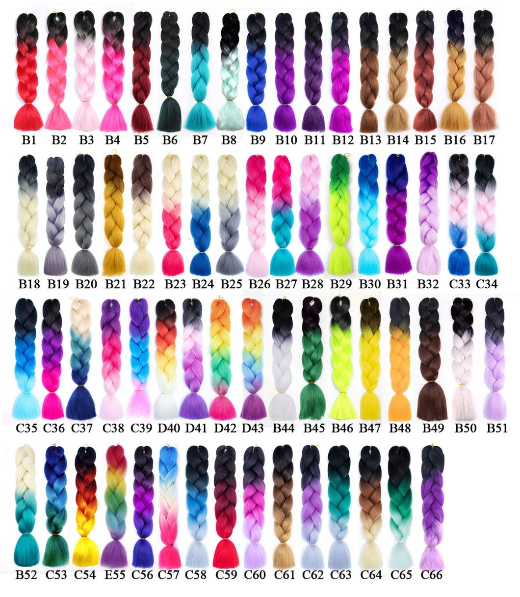 Kbeth Native American Braided Hair Extensnions for America Black Woman 2021 Fashion Braiding 26 Inch Cheap Price Colorful Extension in Stock