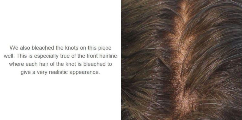 Invisible Hair Line - Full Lace Base Custom Made for Hidden Hair Piece and Comfort - Men′s First Choice