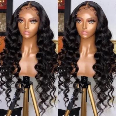 Kbeth 13*4 150% 180% Density Pre Plucked Natural Color Loose Body Wave Lace Front Wigs with Human Hair Wig Ready to Ship Frontal Wigs Wholesale