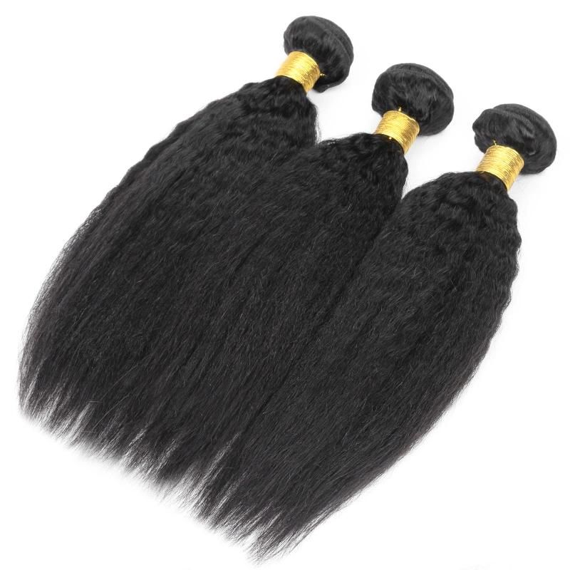 Wholesale Kinky Straight 100% Virgin Cuticle Aligned Brazilian Hair Bundle