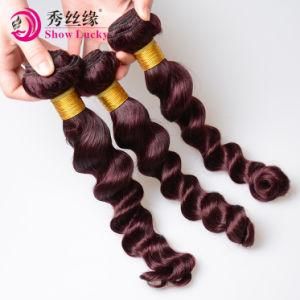 100% Malaysian Human Hair Loose Wave Burgundy Red Virgin Malaysia Remy Hair Weft