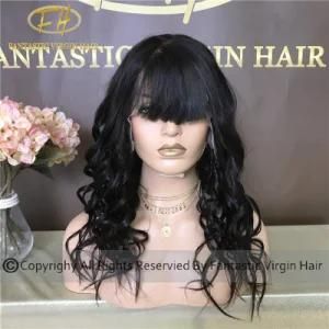 Costom Chinese Virgin/Remy Human Hair Full/Frontal Lace Wig with Tangle Free