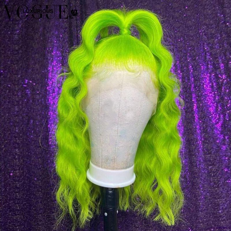 Multi-Color Deep Wave Frontal Wig Preplucked Colored Short Bob Wig Brazilian Transparent Lace Front Human Hair Wigs for Women