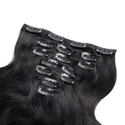 Brazilian Hair Extension Body Wave Clip in Human Hair Extension (AV-CH70-14-1)