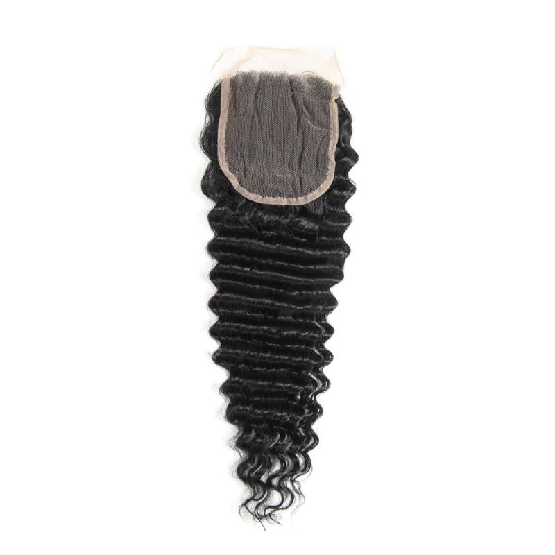 Factory Direct Human Hair 4*4 Swiss Closure 10 Inches Wavy for Women
