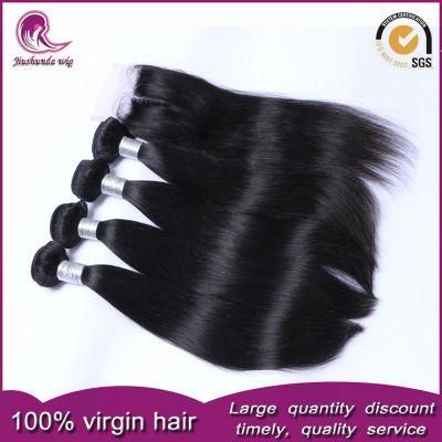 Brazilian Indian Virgin Remy Human Hair Weave with Lace Closure