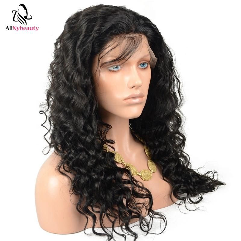 Wholesale Virgin Brazilian Natural Straight Mink Wig Human Hair Front Lace Wigs