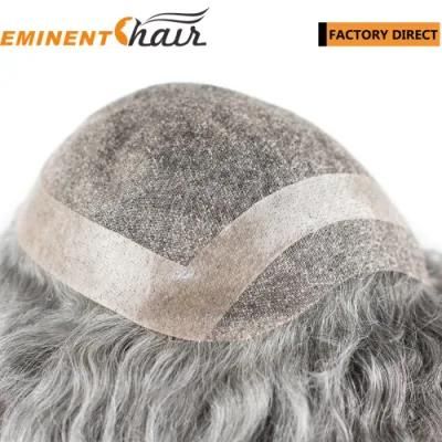 Factory Direct Fine Welded Mono Human Hair Men&prime;s Full Cap