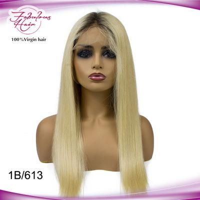 1b/613 Straight Malaysian 100% Remy Lace Front Human Hair Wigs