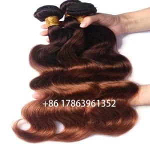 Ombre Color T4/30 Body Wave Hair 100% Human Hair Wefts 3PCS/Lots