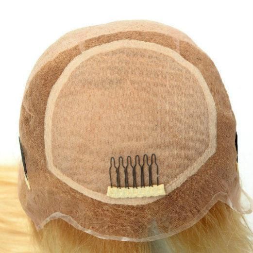 French Lace with Silk Top Adjustable Band Wig Remy Human Hair Extension
