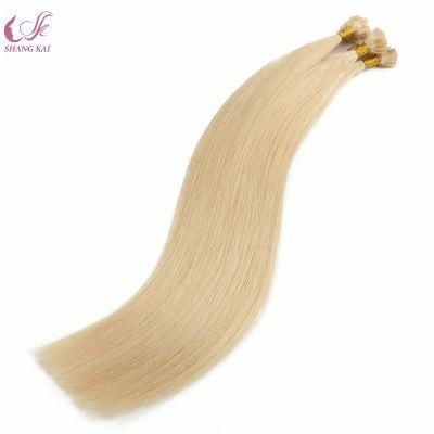 Pre-Bonded Human Keratin I U V Flat Tip Hair Extension Double Drawn