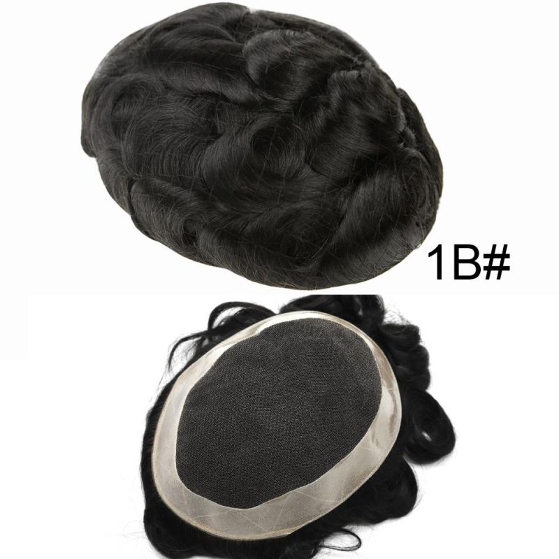 Kbeth High Quality Virgin Ultra Thin Skin Base Replacement Wig for Men Good Price Human Hair Mens Wig & Toupee Ready to Ship