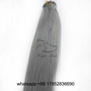Clip in Hair Human Hair Extensions Remy Hair Full Head Balayage Color Silver Skin Weft Vrigin Hair 7 PCS Sets Extensions