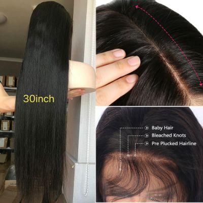 24inch 360 Full Lace Wig Human Hair Pre Plucke for Black Women Brazilian Straight Lace Front Human Hair Wigs HD 360 Lace Frontal Wig HD