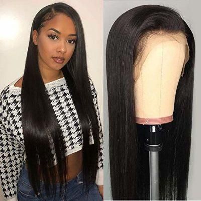 Straight Lace Front Human Hair Wig Pre Plucked with Baby Hair 16 Inch