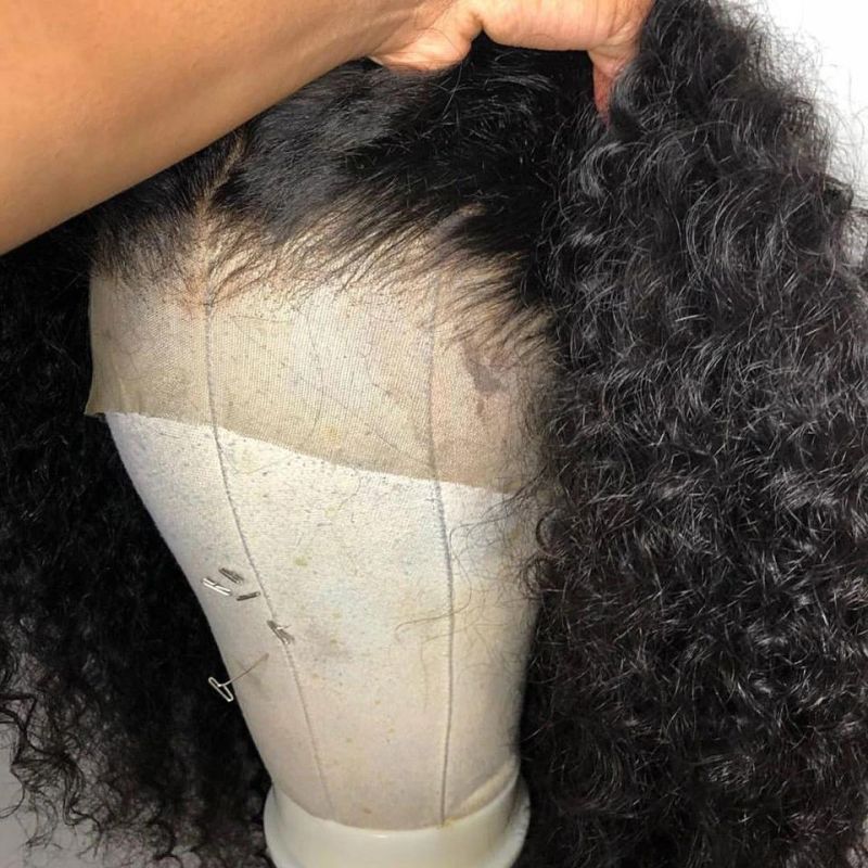 Natural Wave Cuticle Aligned Brazilian Human Hair Lace Wig