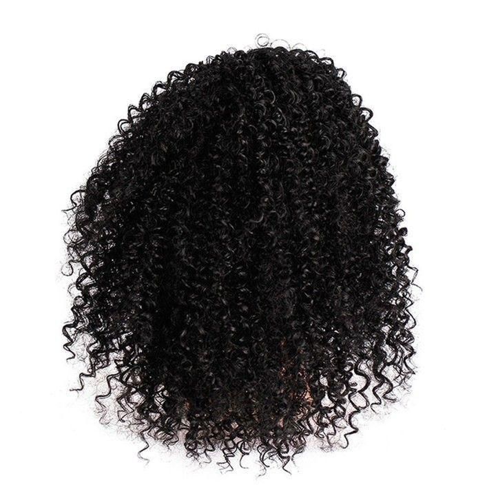 Synthetic Hair Ponytail Afro Kinky Curly Drawstring Hair Extension Wholesale Human Hair