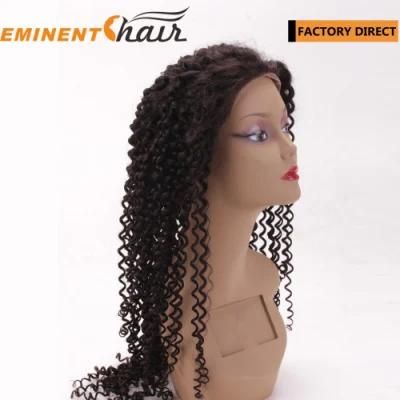 Natural Effect Wavy Human Hair Natural Black Lace Front Wig