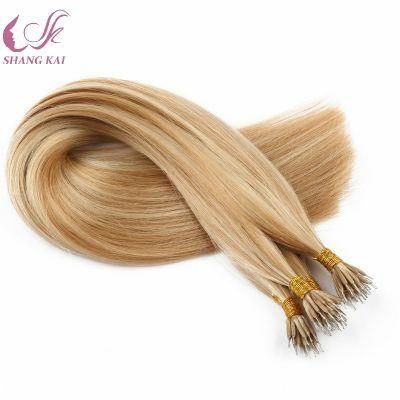Wholesale Factory Double Drawn Human Hair Russian Nano Ring Wholesale Hair Extension
