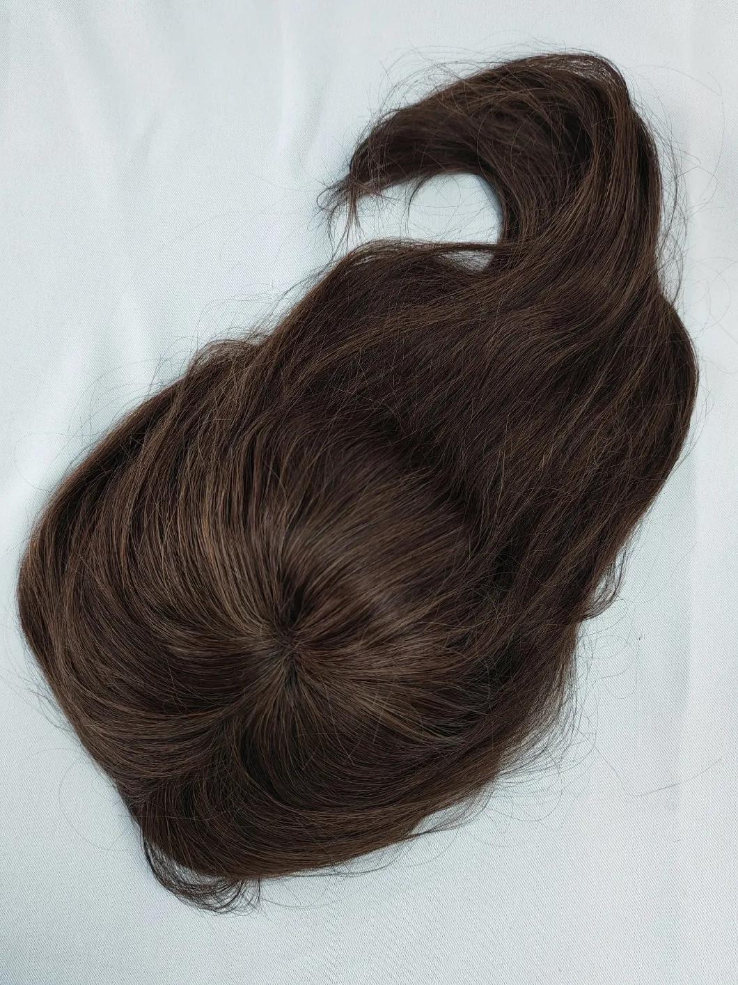 2022 Most Natural Fine Welded Mono Human Remy Hair Men′ S Human Hairpiece