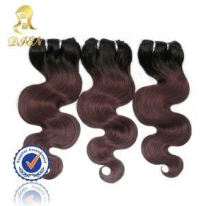 100% Human Hair Weaving Extension Ombre Color 1b/99j Body Wave
