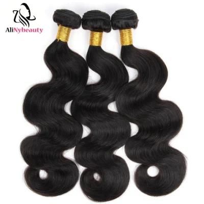 Alinybeauty Brazilian Virgin Hair Bundles 4*4 Body Wave Lace Closure