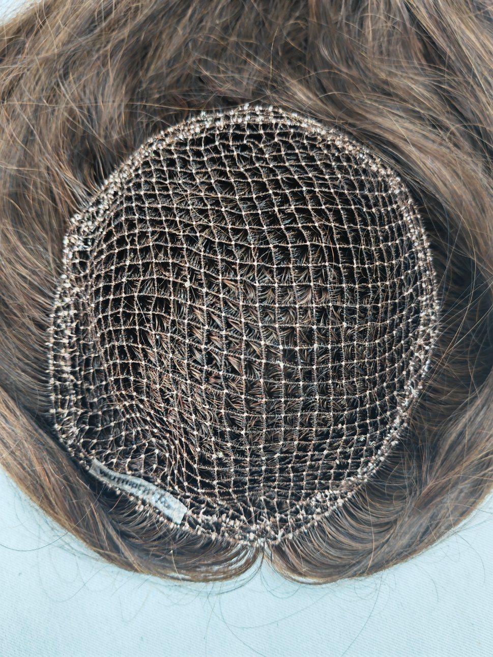 2022 Most Comfortable Human Remy Hair Integration Made of Fish Net and Swiss Lace Wig