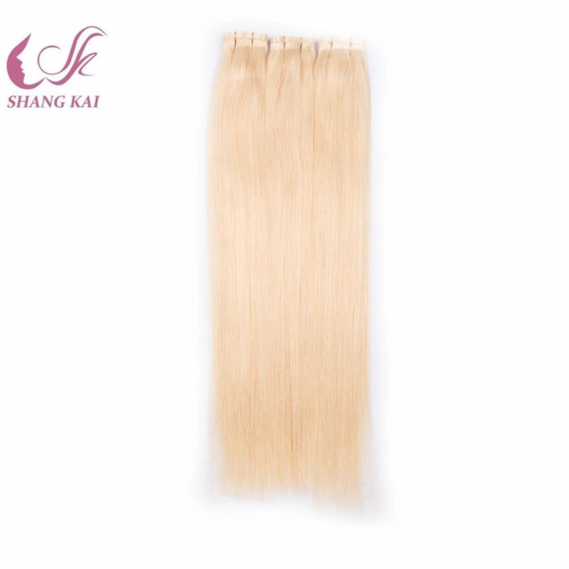 New Products Flat Wefts Ponytail Russian/Mongonlian Remy Hair Wefts Flat