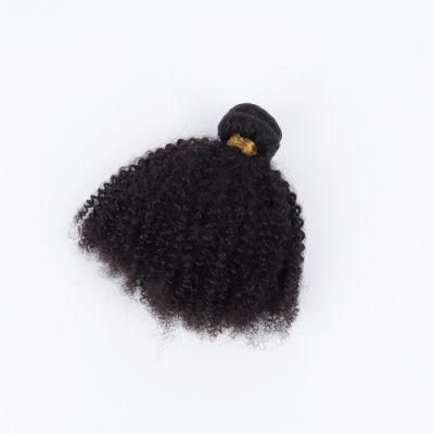Kbeth Afro Kinky Human Hair Extension Puffy Weaving for Black Women Custom 8 Inch Short Remy 100% Virgin Brazilian Hair Weft Wholesale