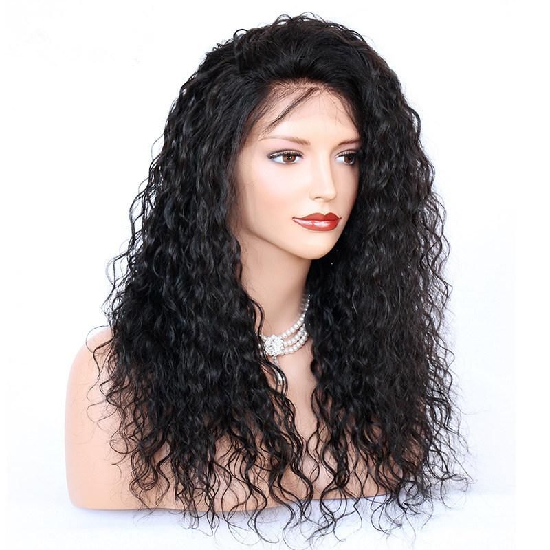 Front Lace Wigs with Baby Hair Water Wave Pre Plucked Natural Hairline 150% Density Brazilian Remy Human Hair Wigs