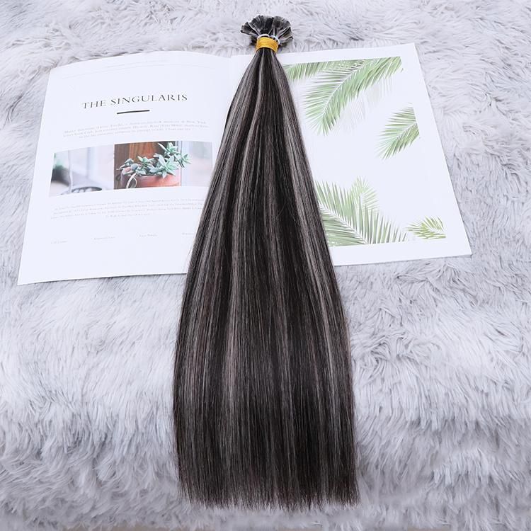 Top Quality Fast Shipping Piano Color V-Tip Human Hair Extension Cuticle Aligned Double Drawn Virgin Remy Hair