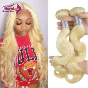 #613 Blond Human Hair Extension Russian Hair Weaves 10A Human Hair Body Wave Bundles