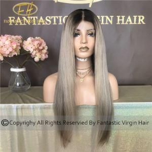 100% Chinese Virgin/Remy Human Hair Full/Frontal Lace Wig with Amazing Color