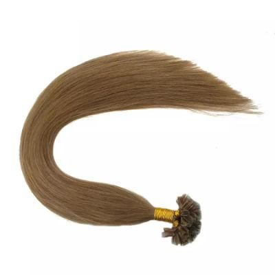 Straight Machine Made Remy Hair Extensions 0.8g/PCS 50PCS/ Set Straight Keratin Nail U Tip Human Hair