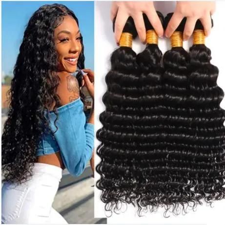 Brazilian Virgin Hair Deep Wave 4 Bundles Unprocessed Human