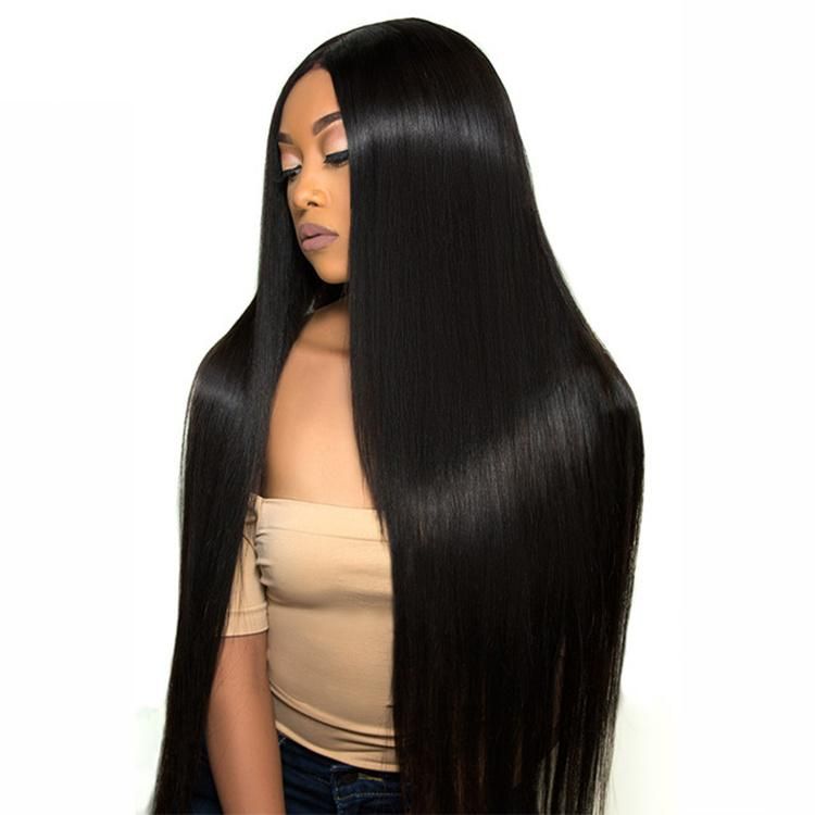 Kbeth Human Hair Wig for USA Black Ladies Natural Raw Pre Pluck Ready to Ship Factory Supply Straight Full Lace and Front Lace Wig with 13*4 HD Transparent Lace