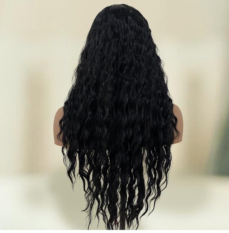 Top Quality Glueless Vigorous Nature Black 30inch Deep Wave Curly Wig Natural Hair Wig Wig for Black Women