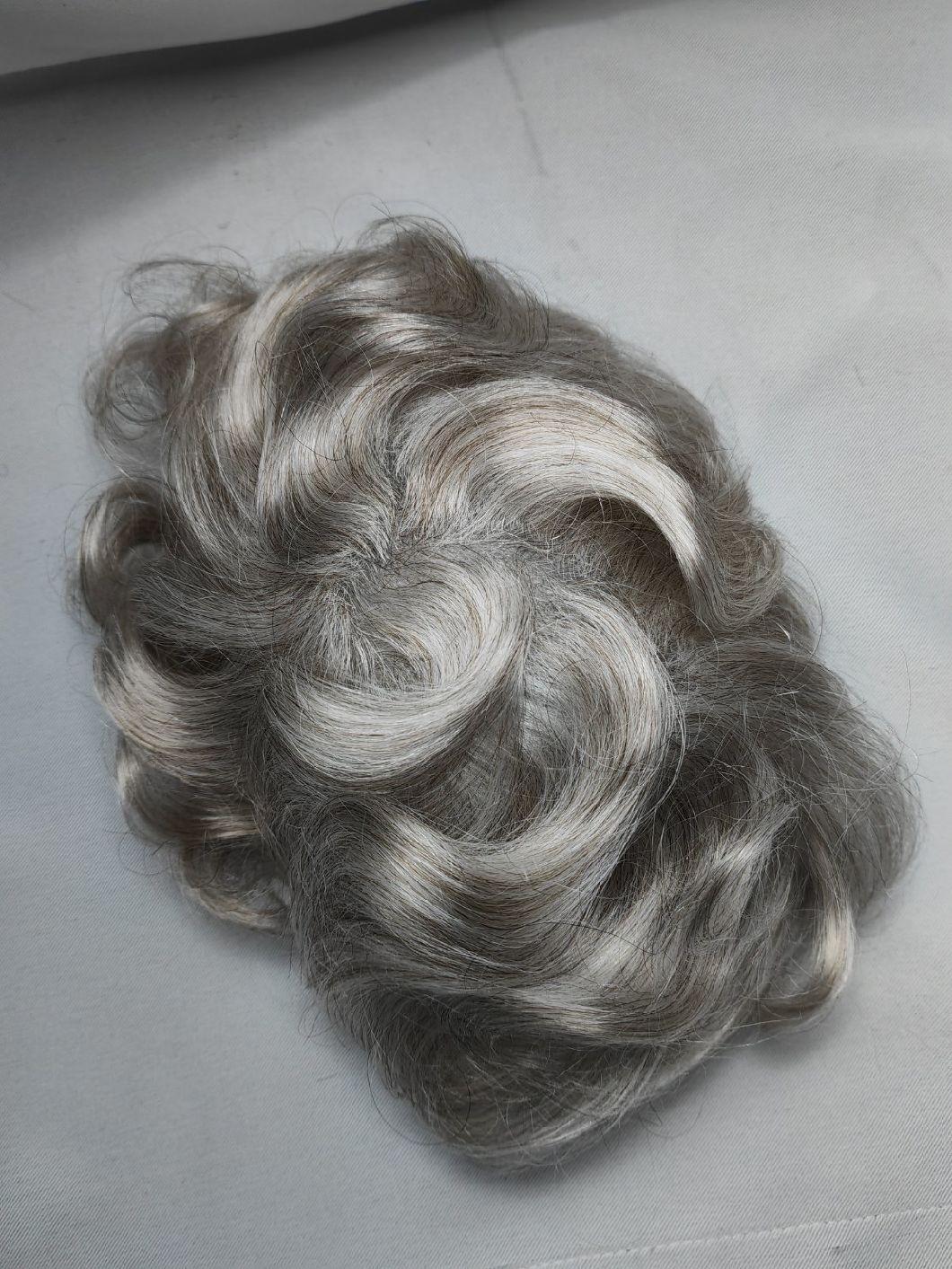 2022 Most Natural Super Thin Poly Human Hairpiece Made of Remy Human Hair (V-Looping)